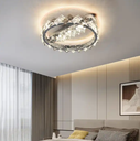 40W Master bedroom crystal ceiling lamp light luxury led atmosphere modern romantic room simple ins wind warm lamps