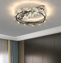 40W Master bedroom crystal ceiling lamp light luxury led atmosphere modern romantic room simple ins wind warm lamps