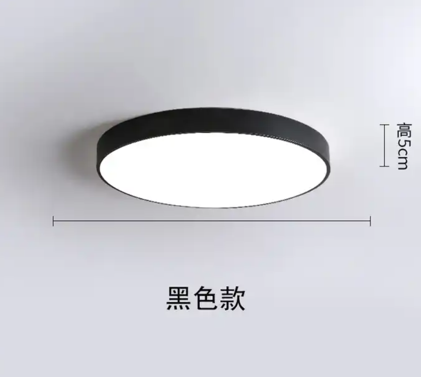 Modern Surface Mounted Bedroom Living Room Home Lighting Round Pink Black Ceiling Light, Led Ceiling Lamp, Led Ceiling Light