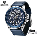 BENYAR 5173 Brand Men Mechanical Wristwatches Stainless Steel Diver Watch Waterproof Men Luxury Automatic Watch