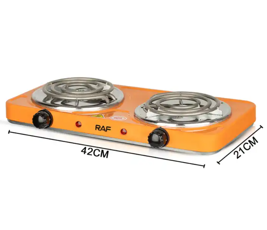 Home 100W+1000W Countertop Double Burner Coil Hotplate Cooking Stove Electric Hot Plates