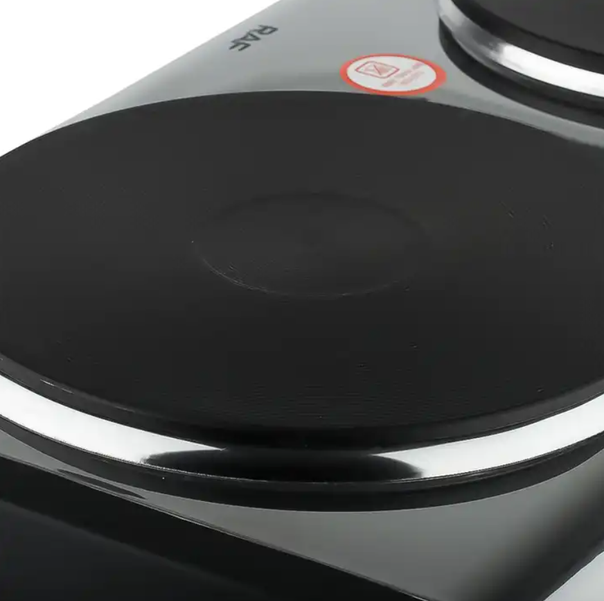 Electric Countertop Burner Stove Dual Control Stainless Steel Cooktop Electric Solid Hot Plates Double Burner