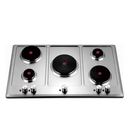 Stainless Steel Gas Electric Hob, built in cook top 5 burner gas cooker