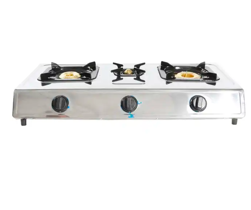 3 Burner Portable Stainless Steel Table Gas Stove Cooker Hob