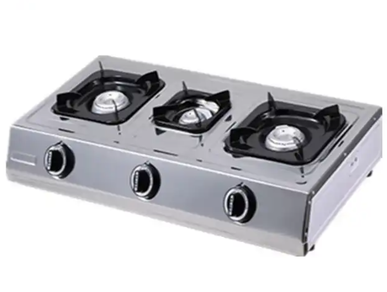 3 Burner Portable Stainless Steel Table Gas Stove Cooker Hob