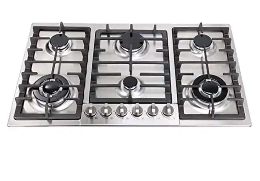 Built-in 6 burners gas stove/cooking gas cooktop/SS gas hob