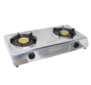 Double Plate Stainless Steel Commercial Cooktop 2 Burner Gas Cooker