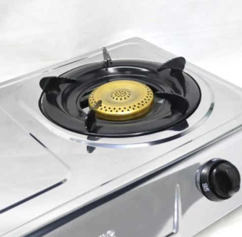 Double Plate Stainless Steel Commercial Cooktop 2 Burner Gas Cooker