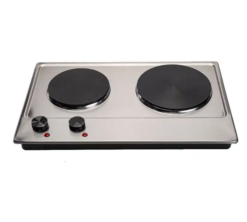 Adjustable Heater Plate Electric Double Burners Hot Plate Countertop Buffet Cooker Electric 2 Burner Stove Hot Plate