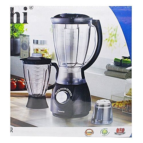 Saachi 3 in1 Blender, Grinder,Juicer, 1.6L- Black.