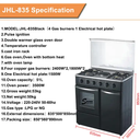 5 Burners Gas Range With Oven For Kitchen 4 Burners 1 Electric Hot Plate Gas Cooker With Oven Stainless Steel Cooking Oven