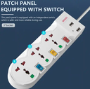 Universal Power Strip Independent Switch , safety and protection socket extension with USB power socket extension