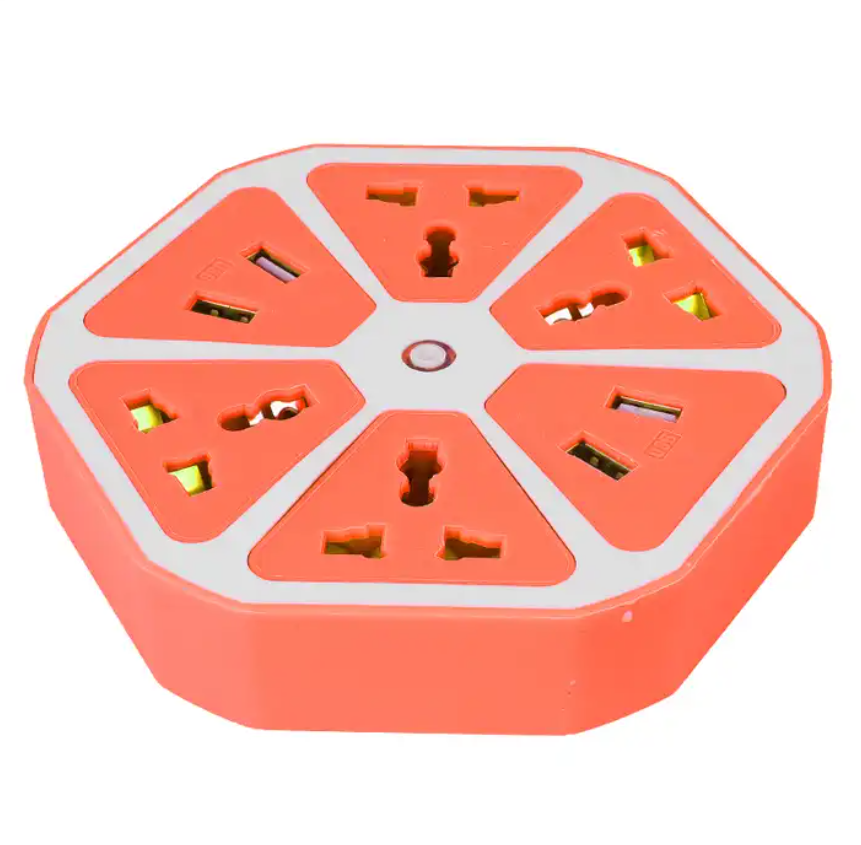 Orange 220V Safety Sockets