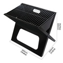 Portable Barbecue Charcoal Grill - Black