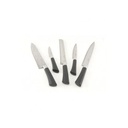 6 Pieces Of Knife Set On Plastic Stand-Silver