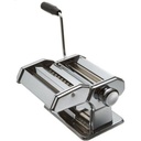 Pasta Maker Roller Machine, Manual Spaghetti, Noodle Maker Cutter-Silver.