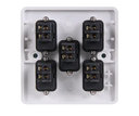 BS Standard 5gang 1way led strip Light wall Switch switches and socket