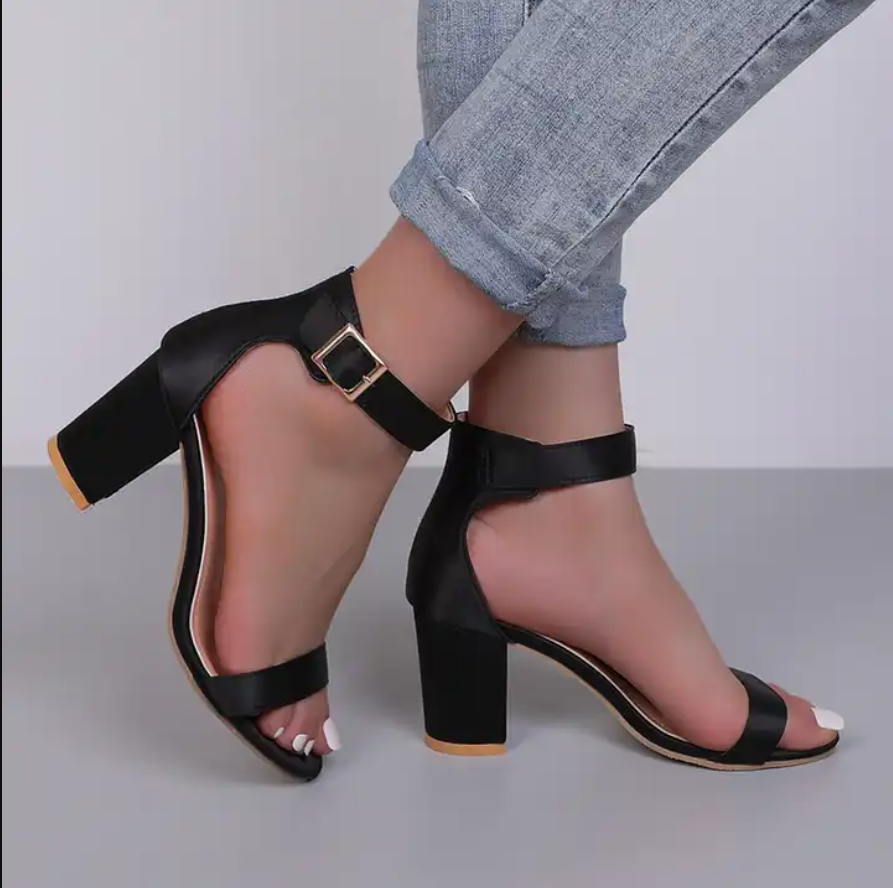 Thick Heeled High Heels  Women  Shoes