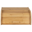 Wooden Bamboo Storage Bread Bin Container - Brown