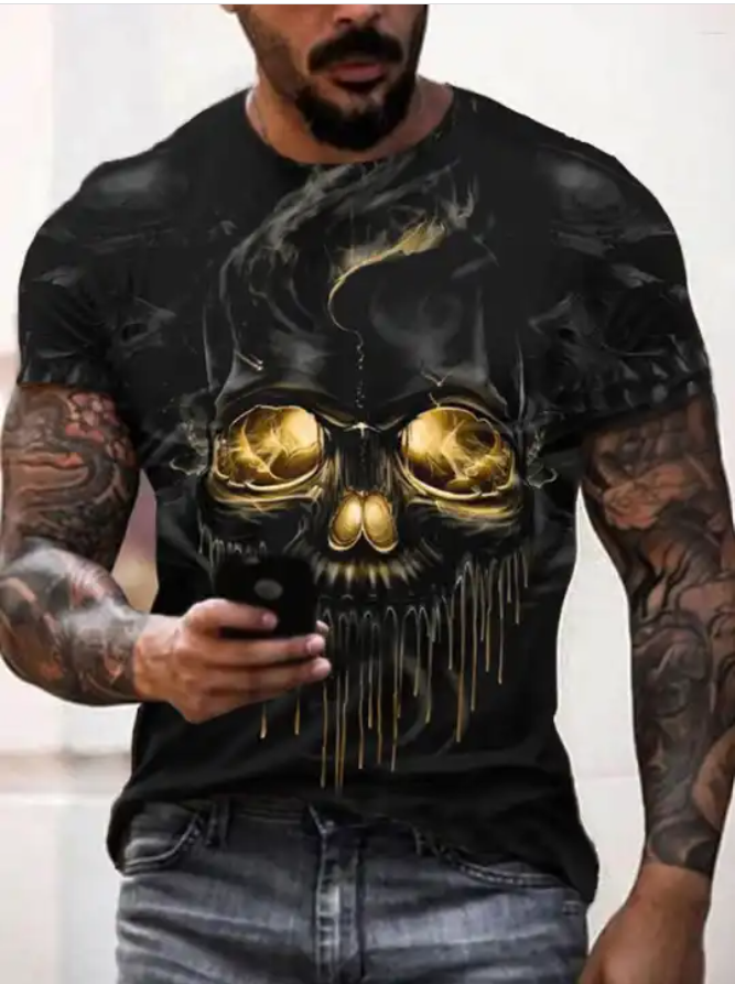 Hip Hop T Shirt High Quality 3d Digital Printing Animal T-shirt And Custom T-shirt