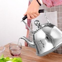 5 Litres Whistling Tea Boiling Kettle - Silver