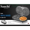 Saachi Double Waffle Maker - Black.