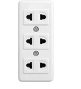 Socket for Power Strip with 3 outlet for 2 pin plugs electrical accessories