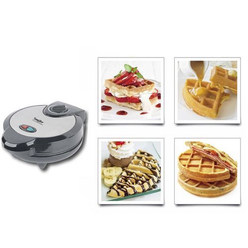 Sonifer 5 Heart Shaped Waffle Maker - Black.