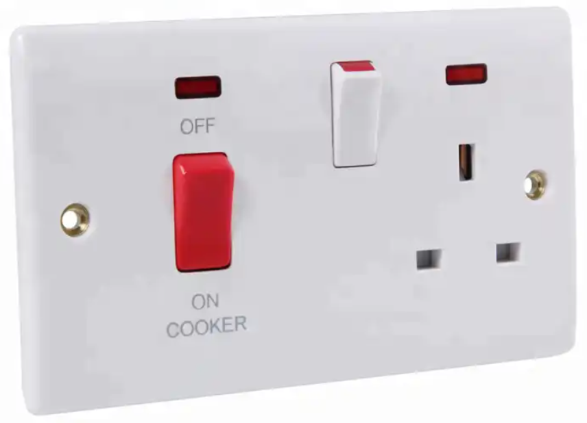 45A White Cooker Switch Socket/Home Electrical Switch