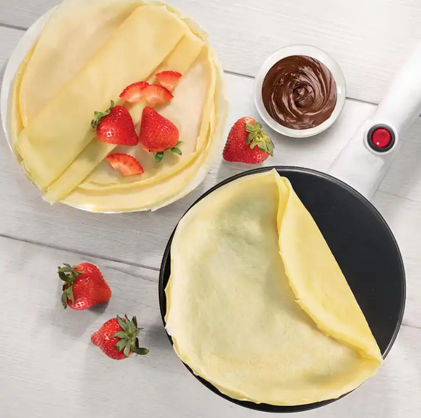 Electric Crispy Cone Egg Roll Maker Waffle Cooking Mold Pancake Maker With Non-Stick Dipping Plate