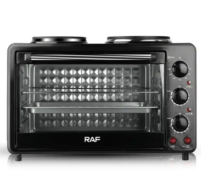 Multifunction 2 in 1 Stove 30L Toaster Oven Bakery Countertop Ovens With Hot Plate