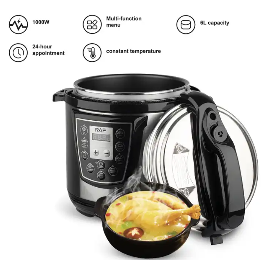 Multi Programmable Digital Pressure Rice Cooker Stainless Steel 6L Aluminium Pot Home Use Electric Pressure Cookers