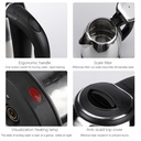 Stainless Steel 1.8L Water Electric Kettle