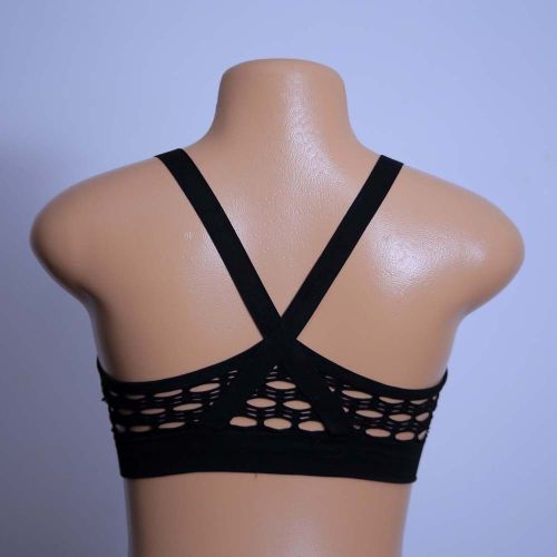 Women/Girl's Back Netted Bralette - Black