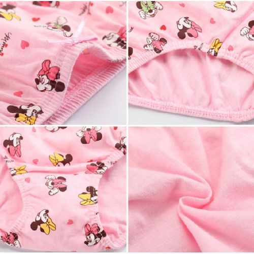 Girls' Cotton Brief Breathable Toddler Panties Kids Assorted Underwears - 6 pieces