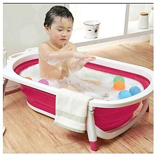 Original Baby Folding Bathtub For Babies - Pink