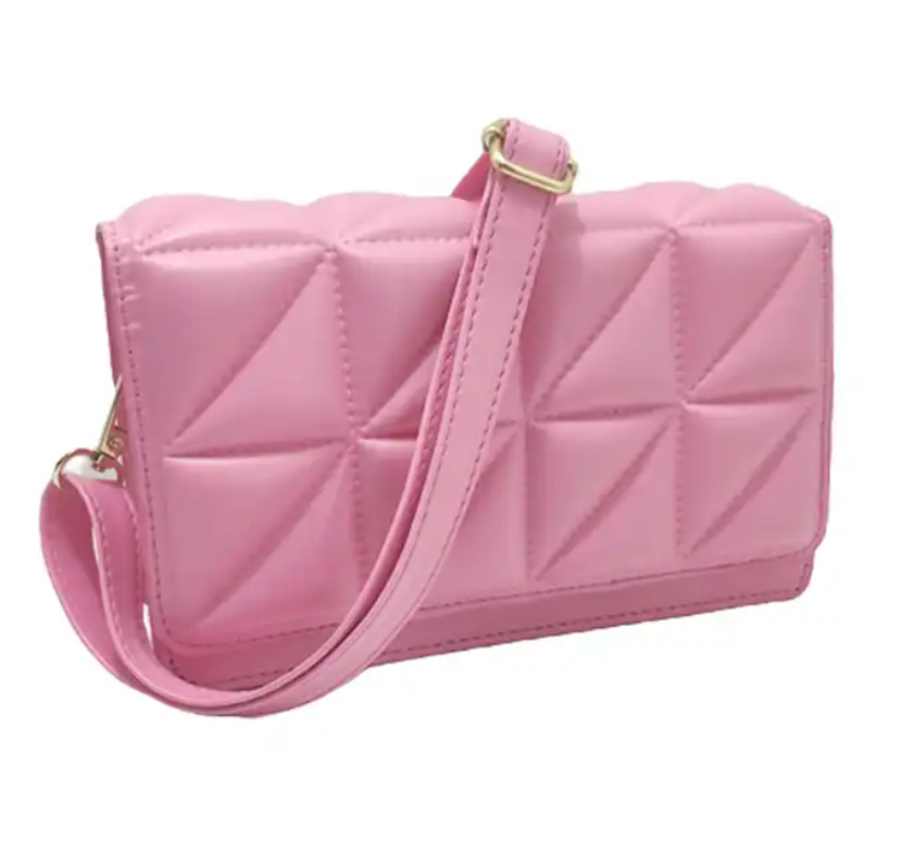 Small Durable Elegant Pink Women's Shoulder Crossbody Messenger Bag