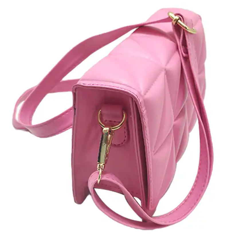 Small Durable Elegant Pink Women's Shoulder Crossbody Messenger Bag