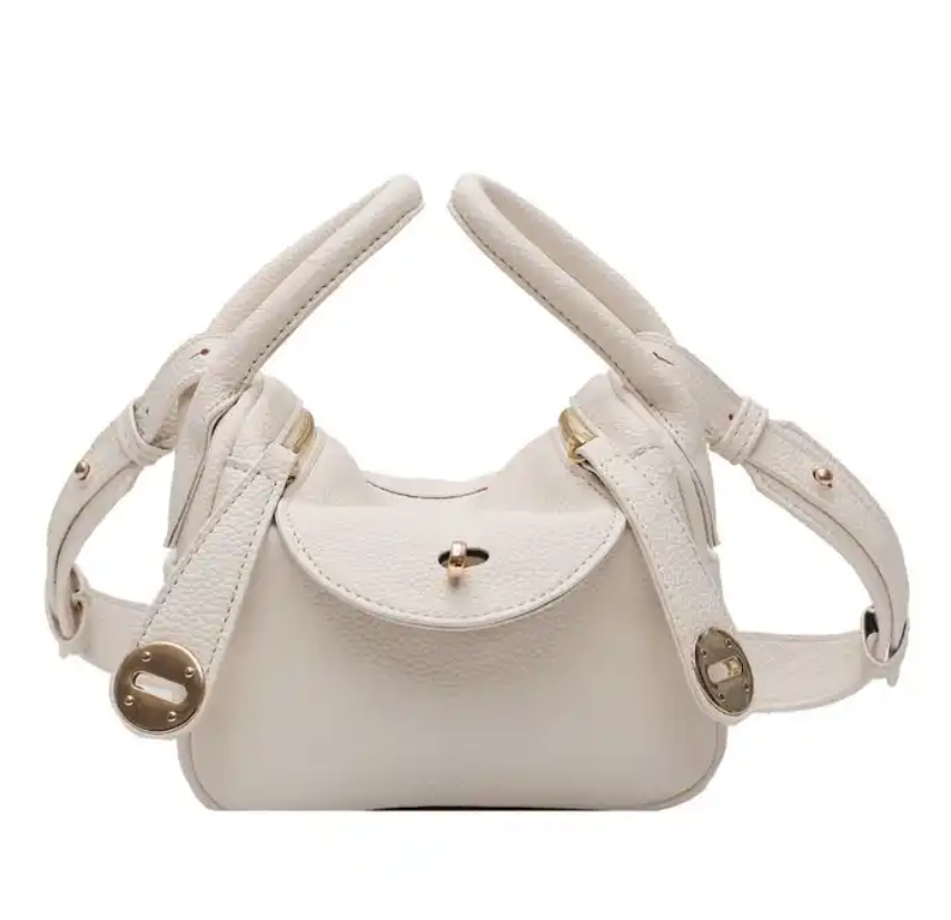 Soft Pu Leather Bucket Fashion Square Shoulder Ladies Bag