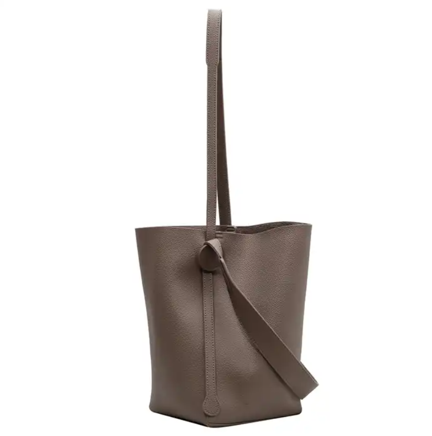 PU material Bucket Bag Slung Niche Design Of Shoulder Fashion Bucket Bag