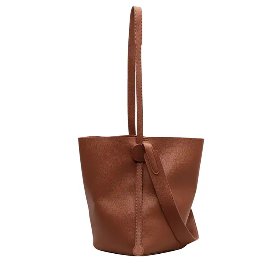 PU material Bucket Bag Slung Niche Design Of Shoulder Fashion Bucket Bag