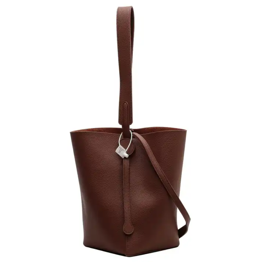 PU material Bucket Bag Slung Niche Design Of Shoulder Fashion Bucket Bag