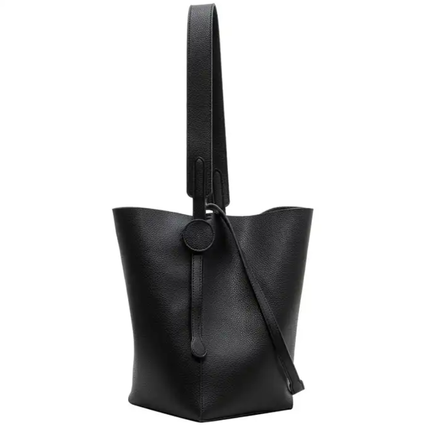 PU material Bucket Bag Slung Niche Design Of Shoulder Fashion Bucket Bag