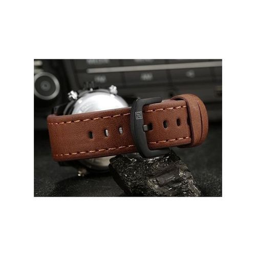 Original Naviforce Faux Leather Strapped Watch - Brown