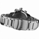 Mens Waterproof Analog And Digital Stainless Watch - Silver