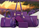 New Fashion Women Purse Handbags Sets 6 pcs Luxury Handbags Waterproof Nylon Handbags