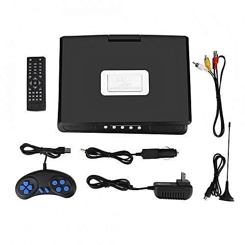 Original Portable DVD With TV player, USB And Game Size 9.8 Inches - Black