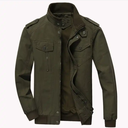 100% Cotton Plus Size 6xl Jackets Tactical Men Black Bomber Jacket