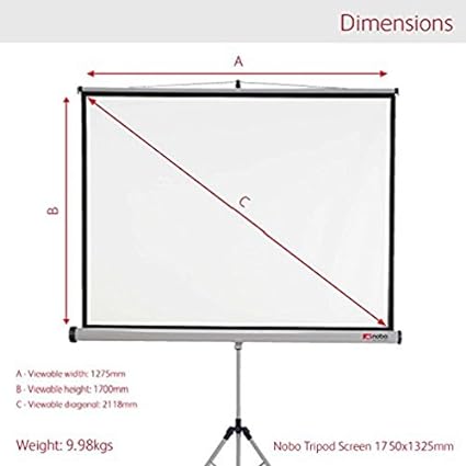 Projector Screen - Nobo 180mm*180mm - White