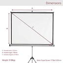 Projector Screen - Nobo 180mm*180mm - White